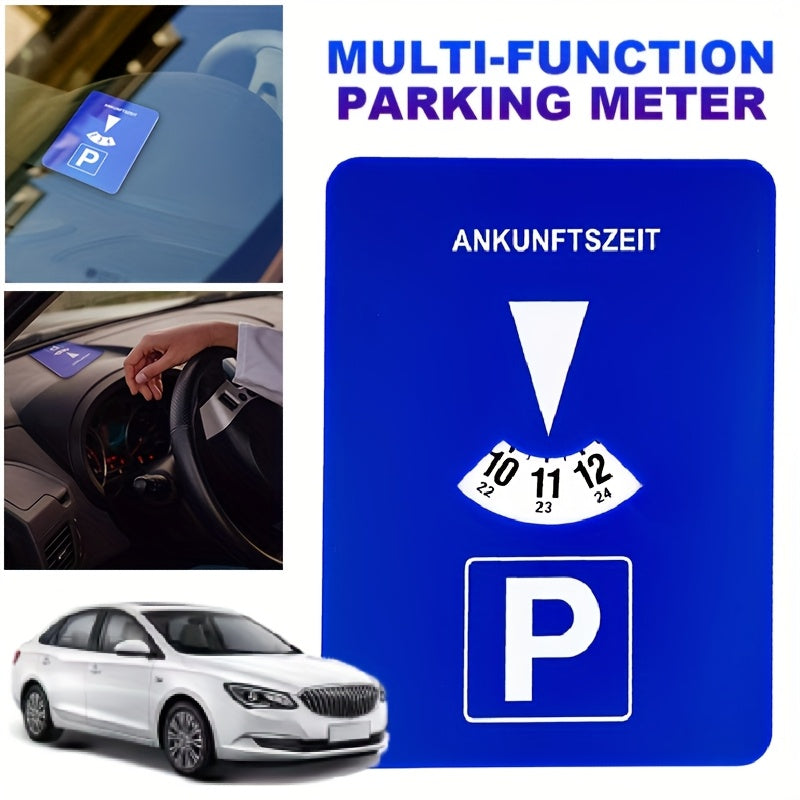 Raqamli to'xtash vaqtini belgilovchi belgi, plastmassa avtomobil soati, karta, ko'p funktsiyali to'xtashga kirish aksessuari