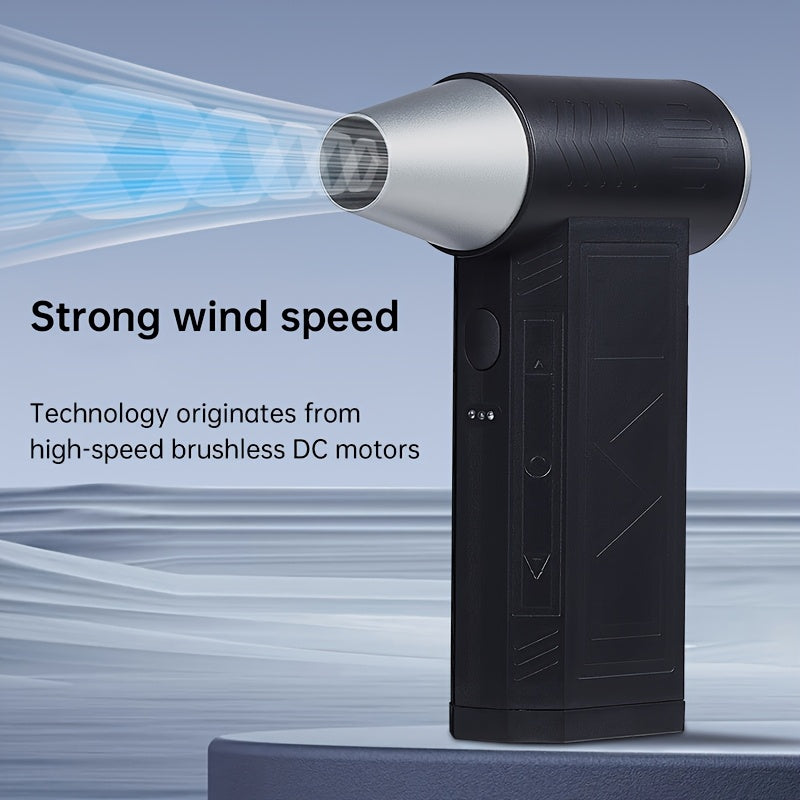 High-Power Rechargeable Portable Fan 4000mAh USB Blower for Cleaning and Cooling