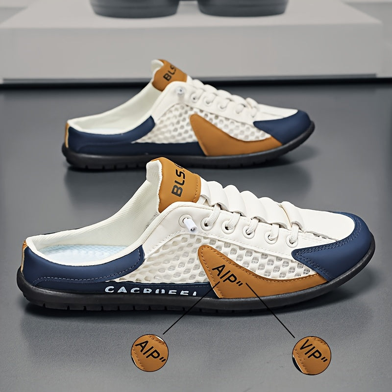 Men's Casual Slip-On Shoes Rubber Sole Fabric Upper All-Season Solid