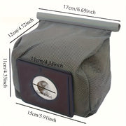 2 ta kulrang chang to'plovchi sumkalar, polyester to'radan tayyorlangan, oson tozalash uchun, standart chang to'plovchilar uchun mos keladi.