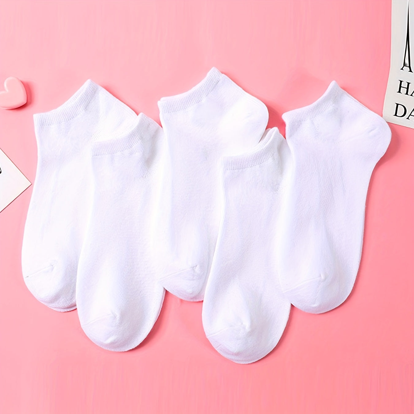 20 дышащих носок до щиколотки в универсальных однотонных цветах. Изготовлены из полиэстерового волокна, машинная стирка, подходят для всех сезонов. Милые и удобные.