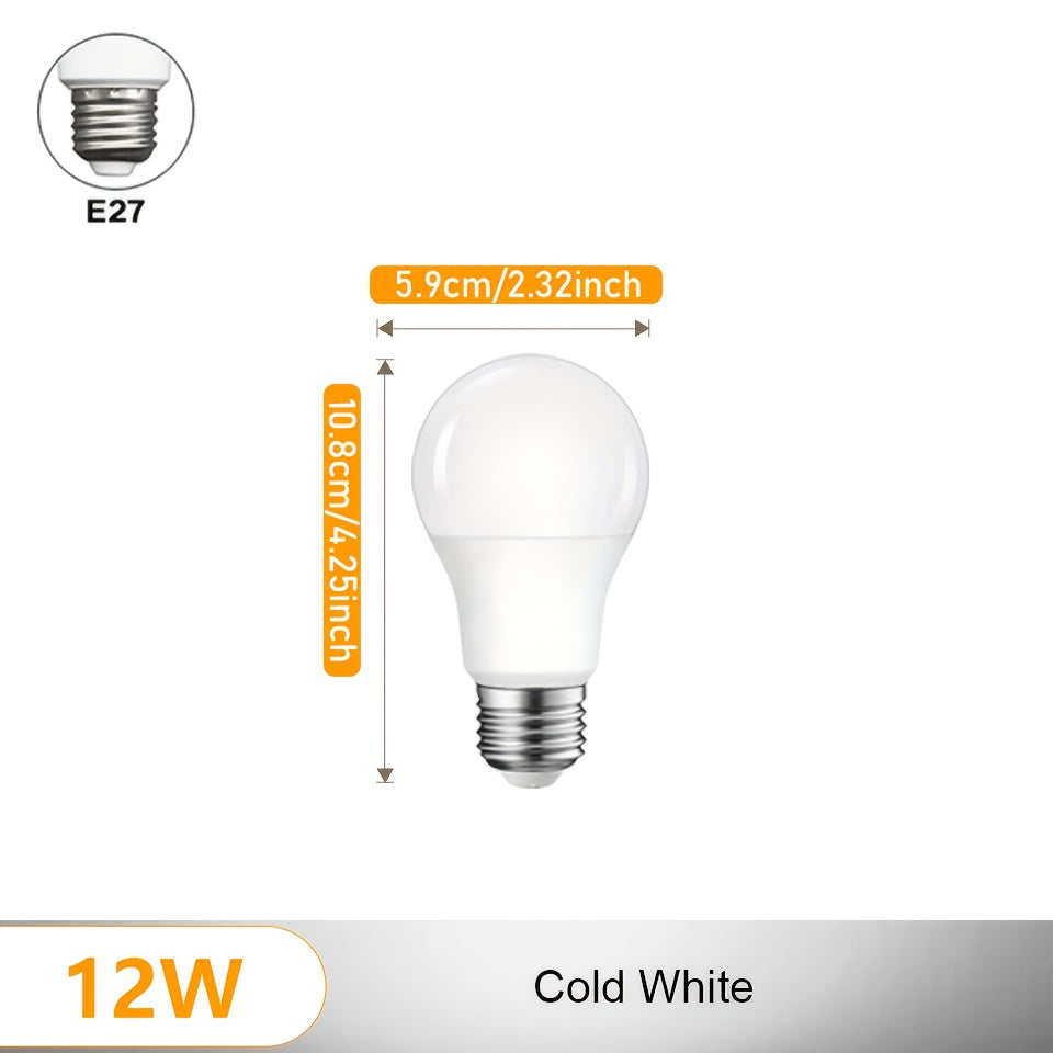 8-Pack Motion Sensor LED Bulb 12W E27 Indoor Lighting Cool White Warm White