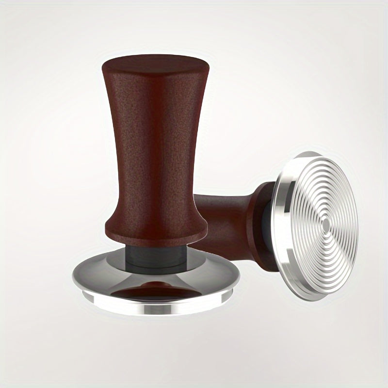 Red Coffee Press with Adjustable Level Knob 51-58mm Elatic Pressure Hammer