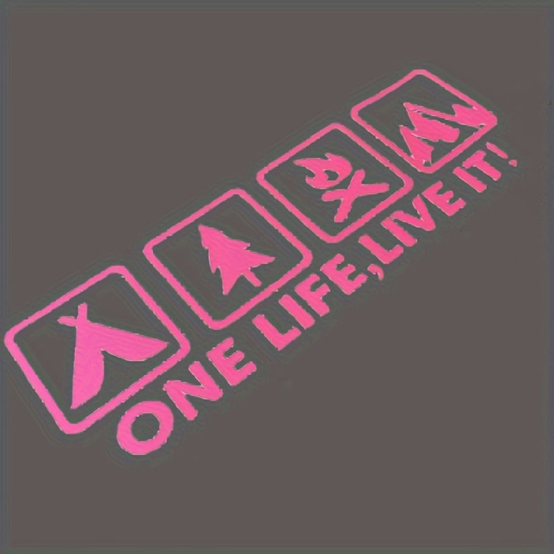 Camping Car Sticker Vinyl Decal for Auto Window Tailgate Outdoor Enthusiast