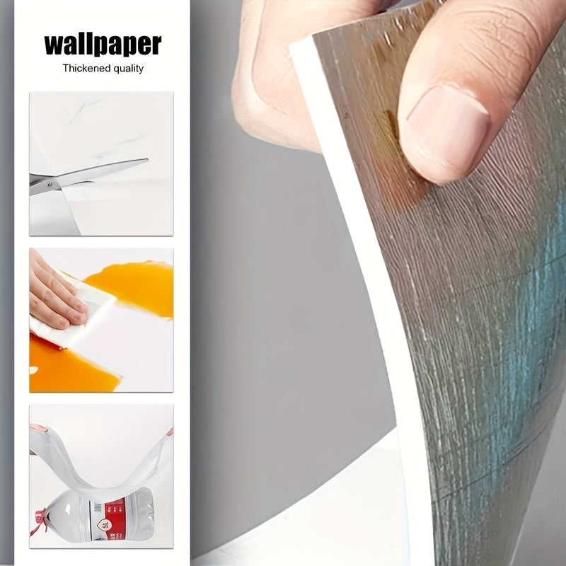 Set of 20 Marble Tile Wall Stickers Waterproof Self-Adhesive Removable for Kitchen Living Room Bathroom