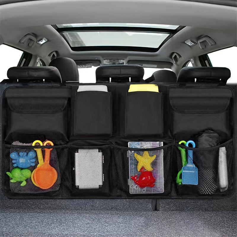 Universal Car Trunk Organizer Adjustable Oxford Backseat Storage Bag