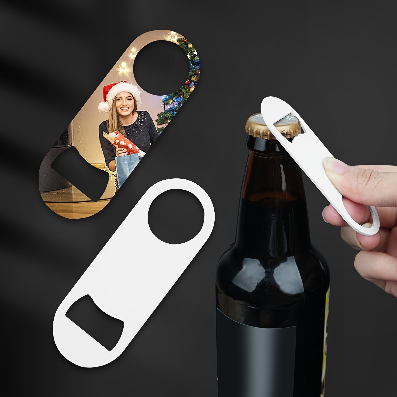 Stainless Steel Bottle Opener Customizable Bar Gift Durable Sublimation Blank