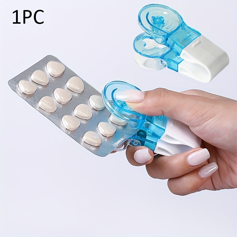 Portable Pill Dispenser Remover with Medicine Box for Tablets and Pills