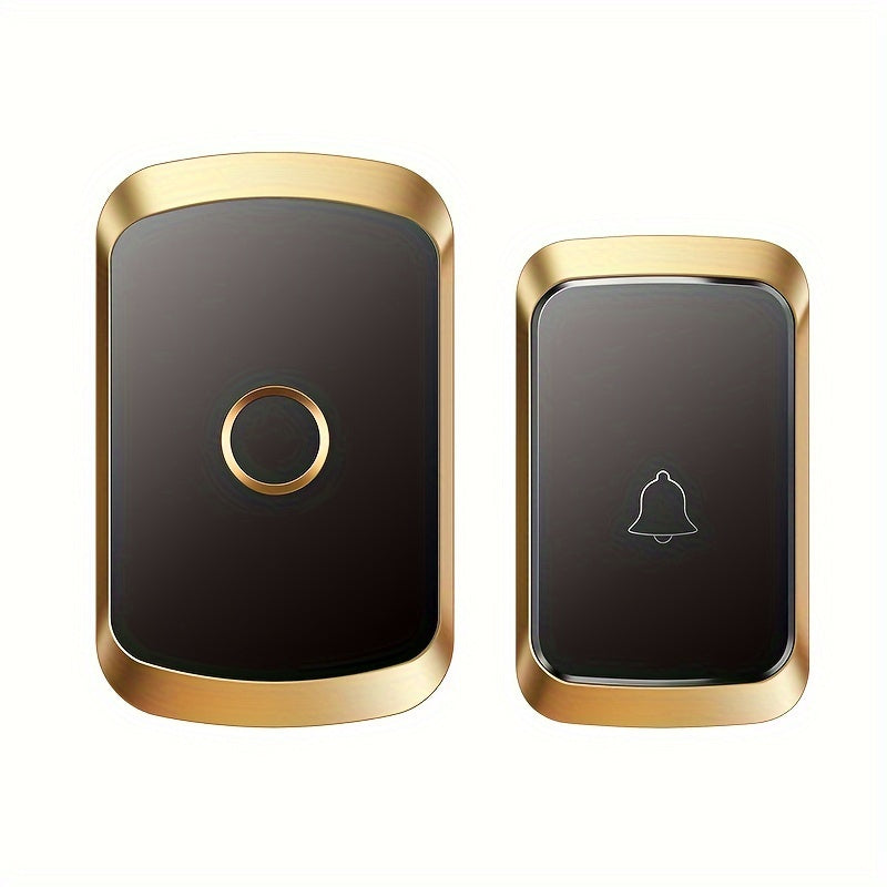 Wireless Doorbell Set with 60 Melodies LED Flashlight 300m Range EU Plug