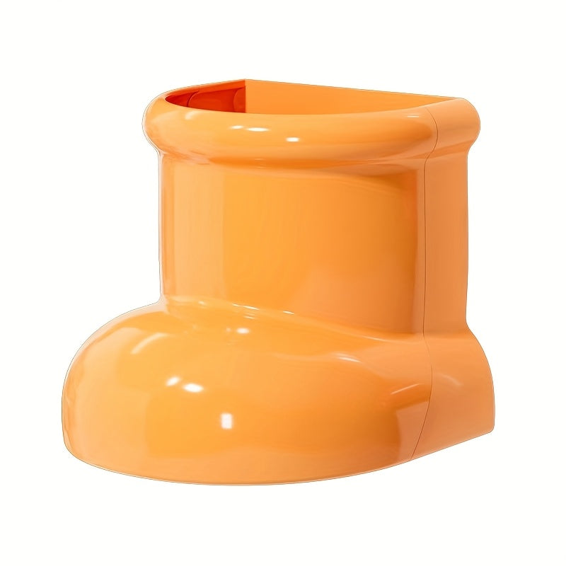 Cartoon Boot Magnetic Fridge Sticker and Storage Box Red Orange Organizer