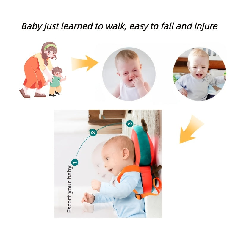 Adjustable Baby Headrest Pillow for Kids with Plush Donut Design and Seat Belt