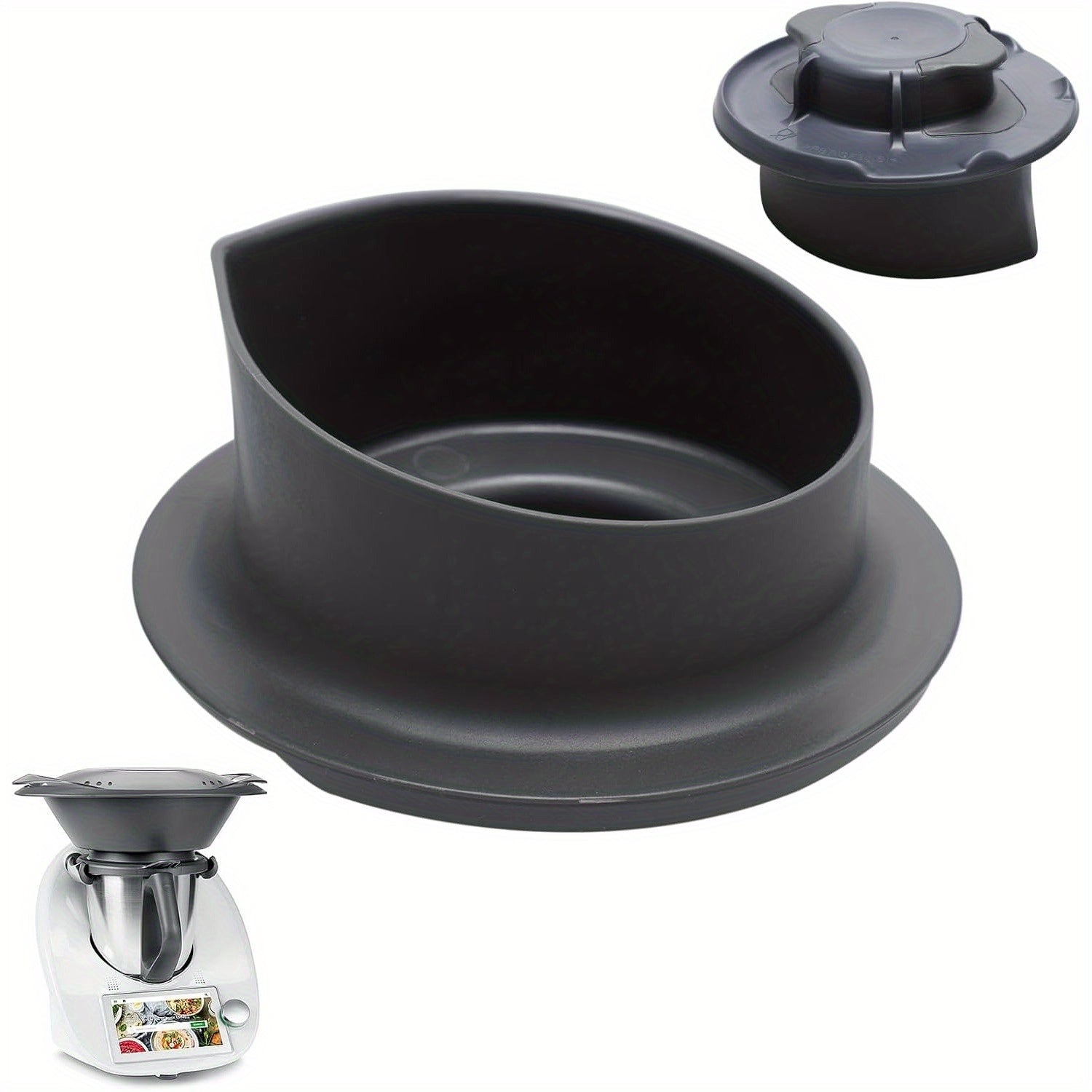 Taza medidora con tapa para Thermomix TM5 TM6 50ml 100ml Apto para lavavajillas