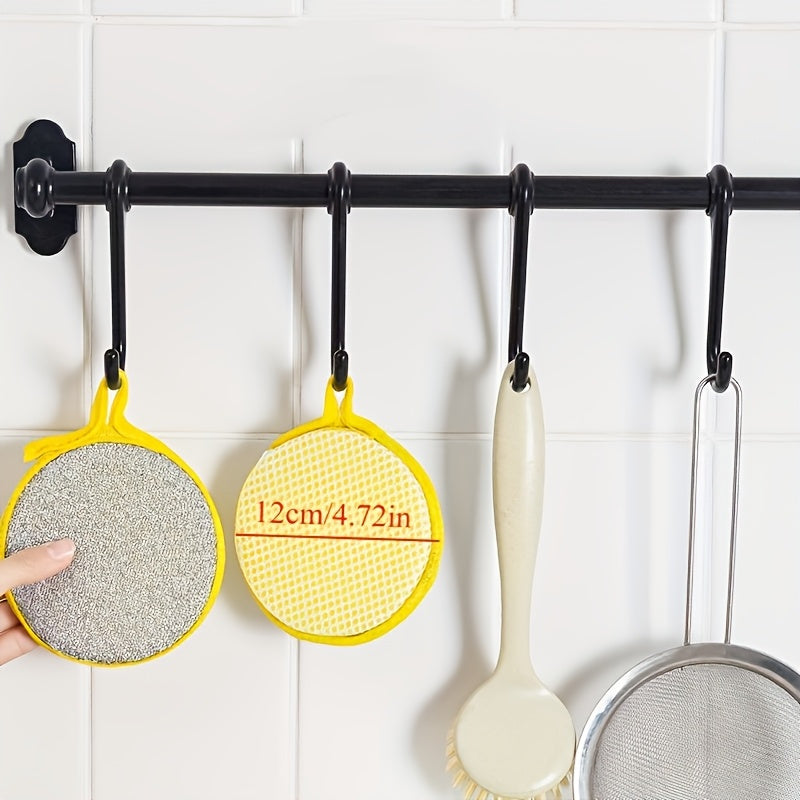 Pack of 12 Nylon Cleaning Sponges Square Dishcloths Non-Toxic Kitchen Brushes