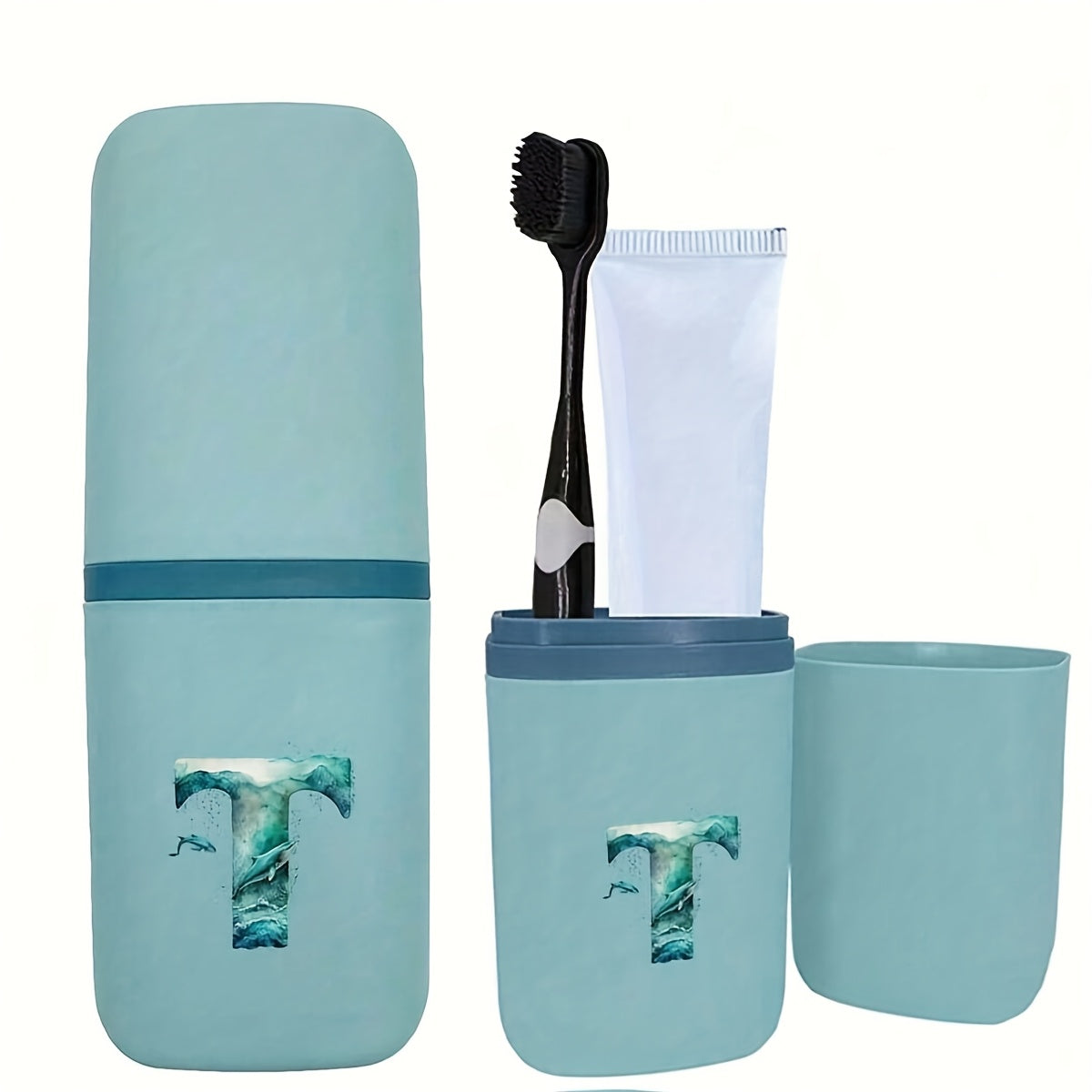 Tish cho'tkasi tutqichlari to'plami hammom aksessuarlari sayohat uchun suv o'tkazmaydigan saqlash qutisi