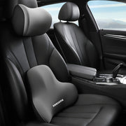 Пена с памятью для офисного кресла, подушка для поясницы, нескользящая, моющаяся, подушка для спинки и сиденья