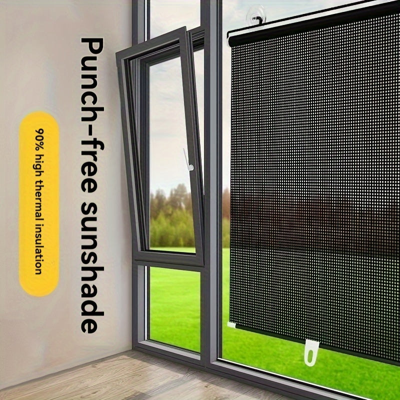 Heat Insulating Sunshade for Glass Windows Suction Cup No Drilling Kitchen Balcony Living Room