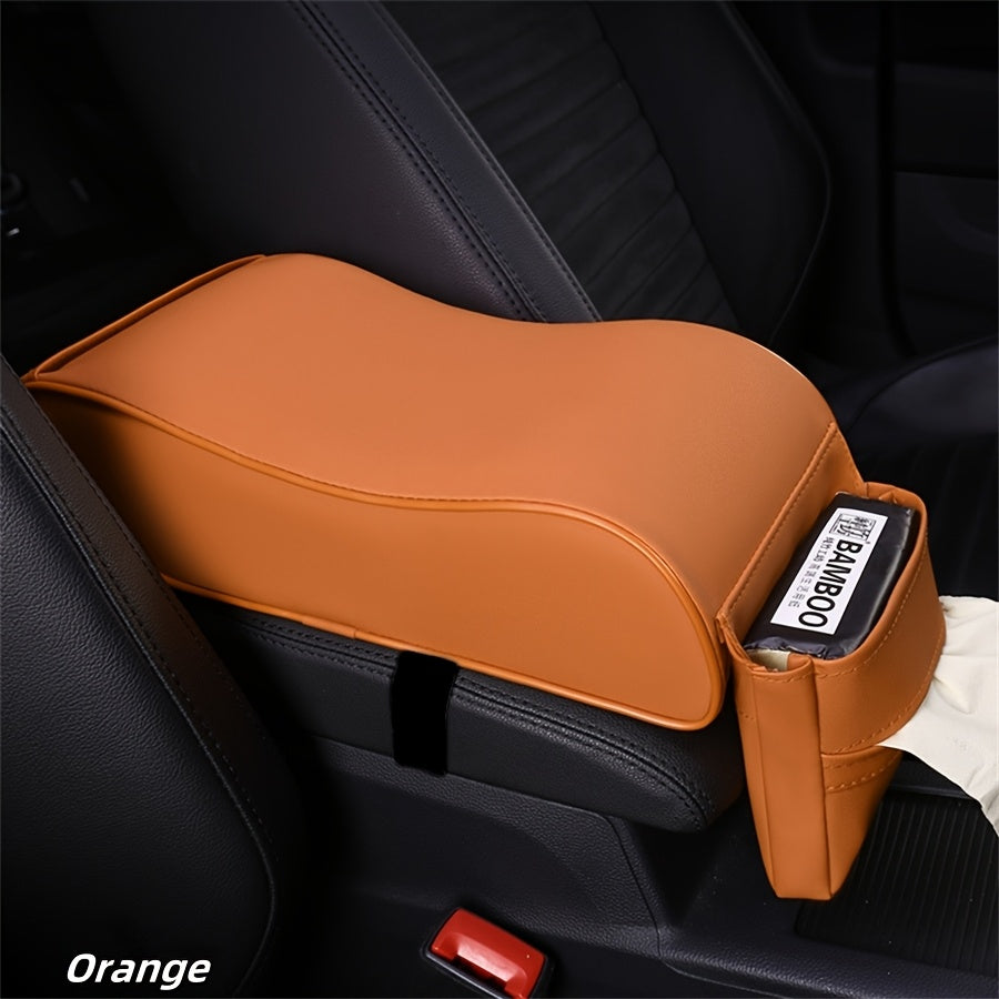Universal Car Armrest Box Pad Cover with Storage Boost and Protection