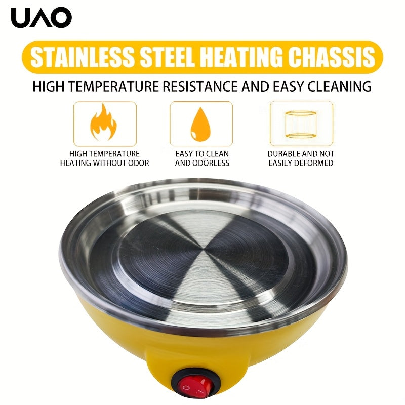 Chiroyli tovuq tuxum pishirgich elektr pechka qozon, quvvat uzilishi himoyasi, sariq tovuq dizayni, oson foydalanish, tez va sog‘lom nonushta, uy