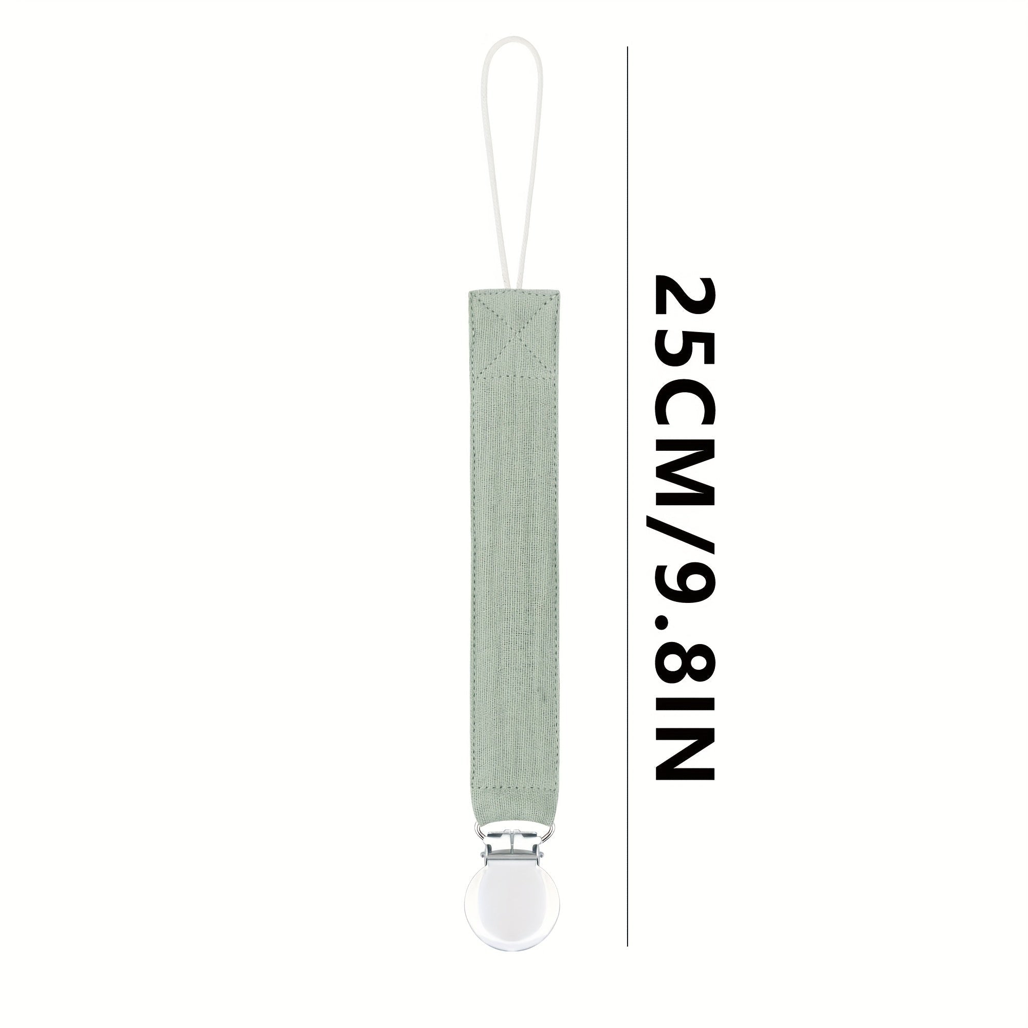 Baby Soother Chain Set of 4 for Ages 0-3 Stainless Steel Clips Various Colors