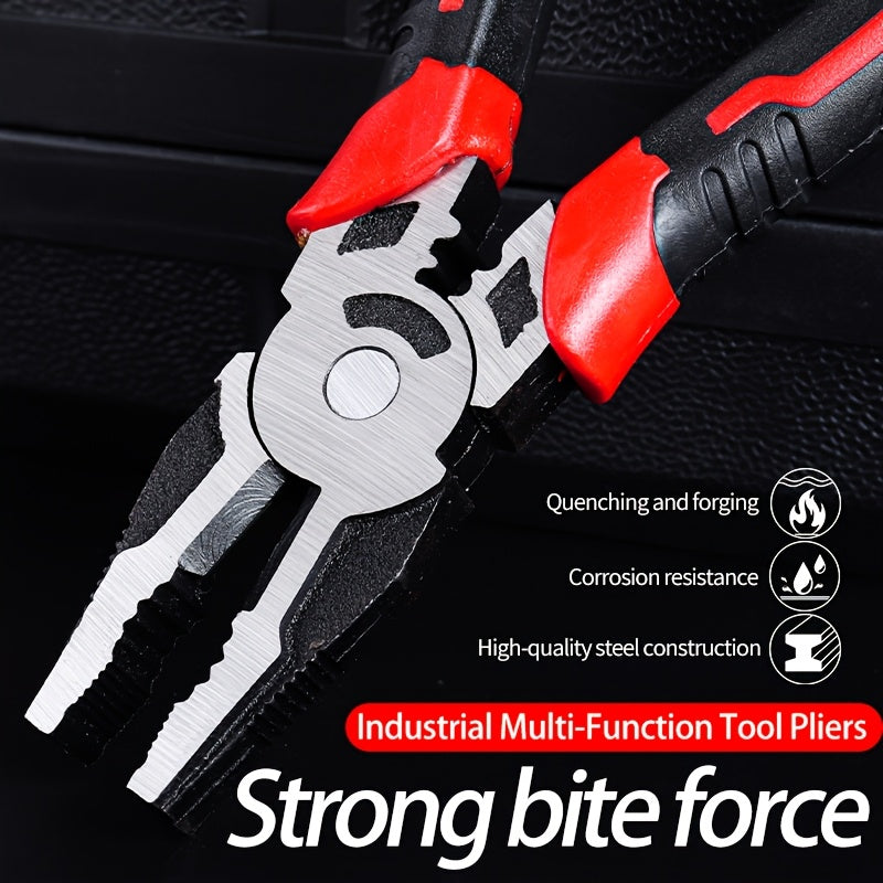 Industrial Steel Pliers Set Includes Diagonal and Needle Nose Pliers
