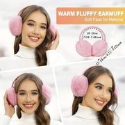 Winter Accessories Set for Women Polyester Knitted Beanie Hat Ear Warmers Gloves Scarf