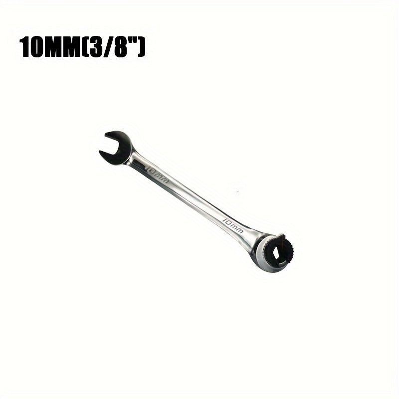Universal Fixed Head Tubing Ratchet Open End Wrench Combination Tool