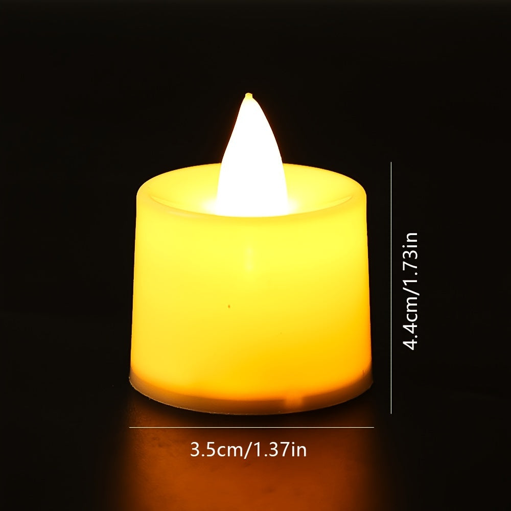 24 Pack Flameless Battery-Operated Tea Lights for Home Decor and Gifts