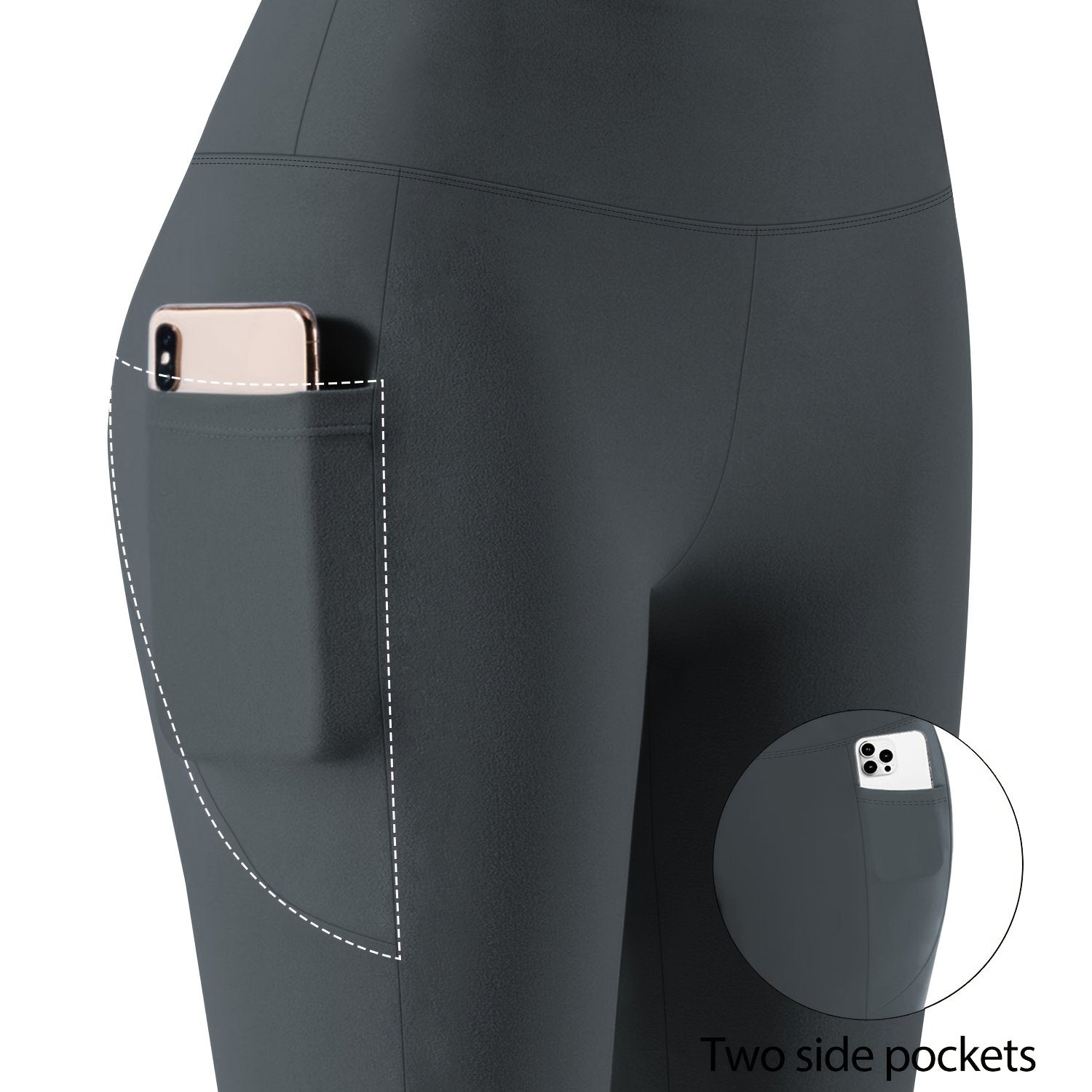 Plus Size High-Waisted Shorts With Pockets Spring Summer Denim Women