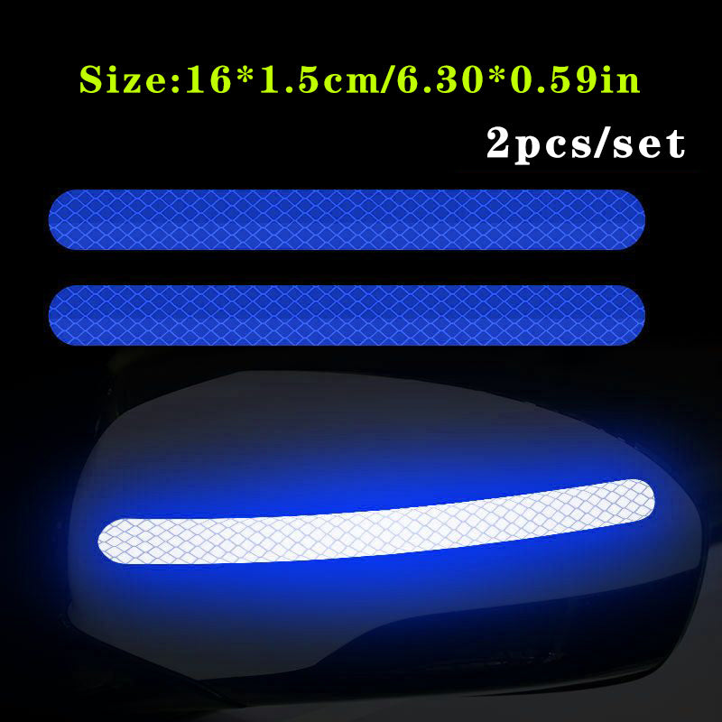 Motorcycle Anti-Collision Tape Set Waterproof Rearview Mirror Stickers