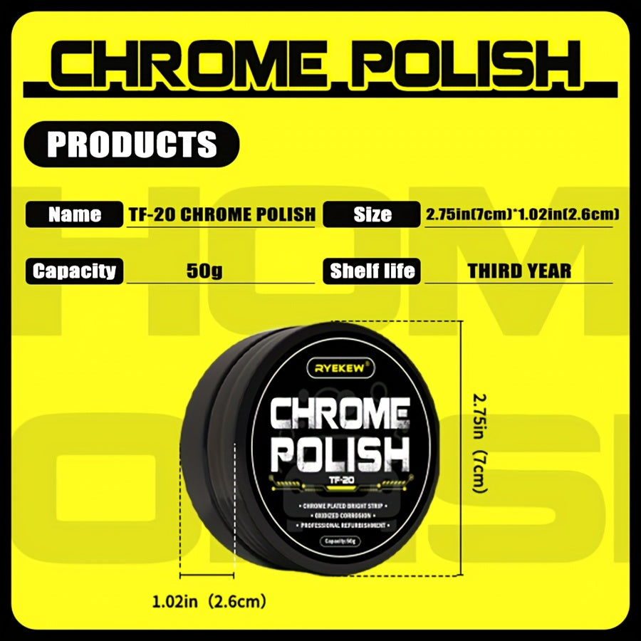 Паста для ремонта хрома автомобиля для восстановления транспортных средств, долговечная полировка металла