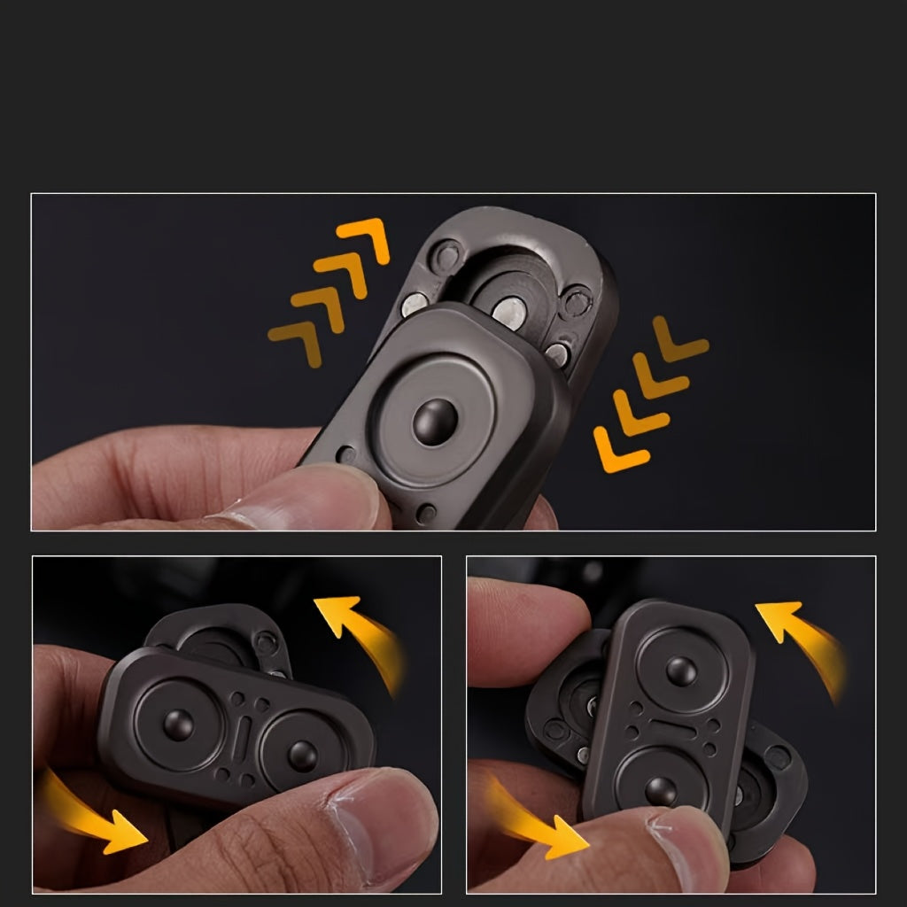 Magnetic Metal Decompression Fidget Toy for Men Gray Dark Khaki