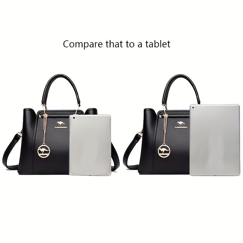 Women's Casual Tote Bag with Zipper Closure Polyester Lining 2025