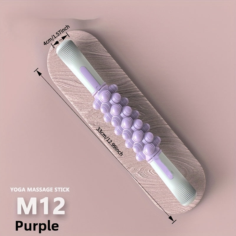 Butun tanaga, fibromiyalji terapiyasiga, yoga dam olishiga va turli tanalar uchun o'z-o'zini massaj qilishga mo'ljallangan elektrsiz mushak massaj tayoqchasi.