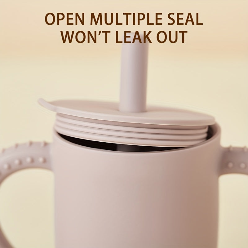 Taza de bebé con boquilla de silicona para niños pequeños, sin BPA, a prueba de fugas, duradera, de 0 a 3 años