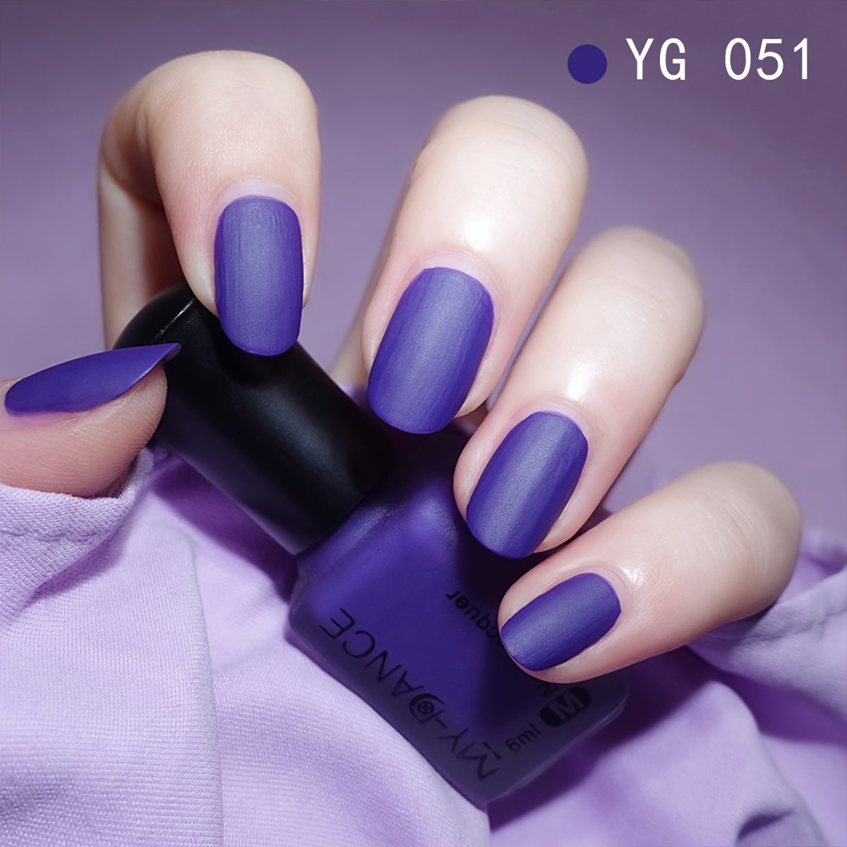 Women Velvet Matte Nail Polish 6ml Multi-Color Long-Lasting Frosted