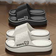 Женские EVA слайды - летние пляжные шлепанцы для бассейна и отдыха с принтом лапы