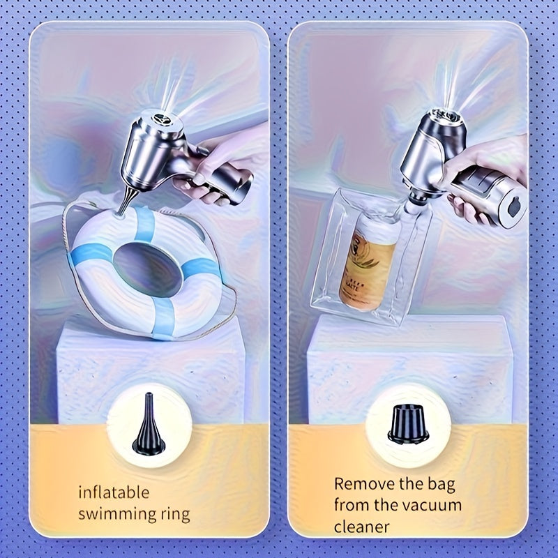 Wireless Handheld Car Vacuum Cleaner with Strong Suction and Blow Function