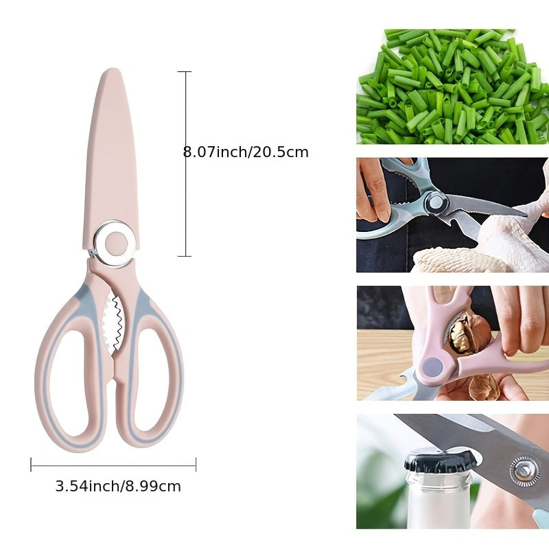 Stainless Steel Kitchen Shears for Meat Herbs Vegetables Durable Sharp Blades