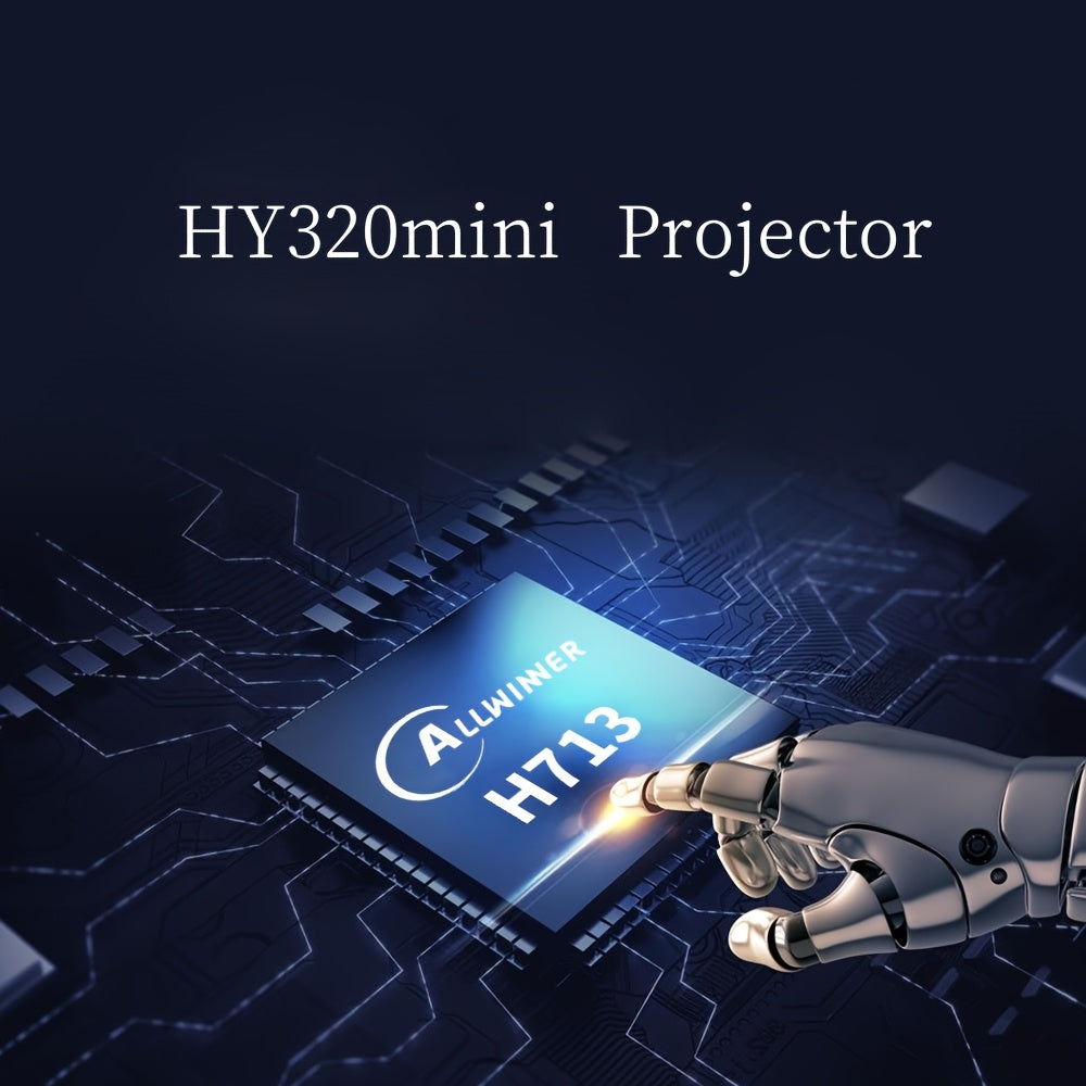 Portable 1280x720P Mini Projector Wireless Home Cinema Smart Family Theater