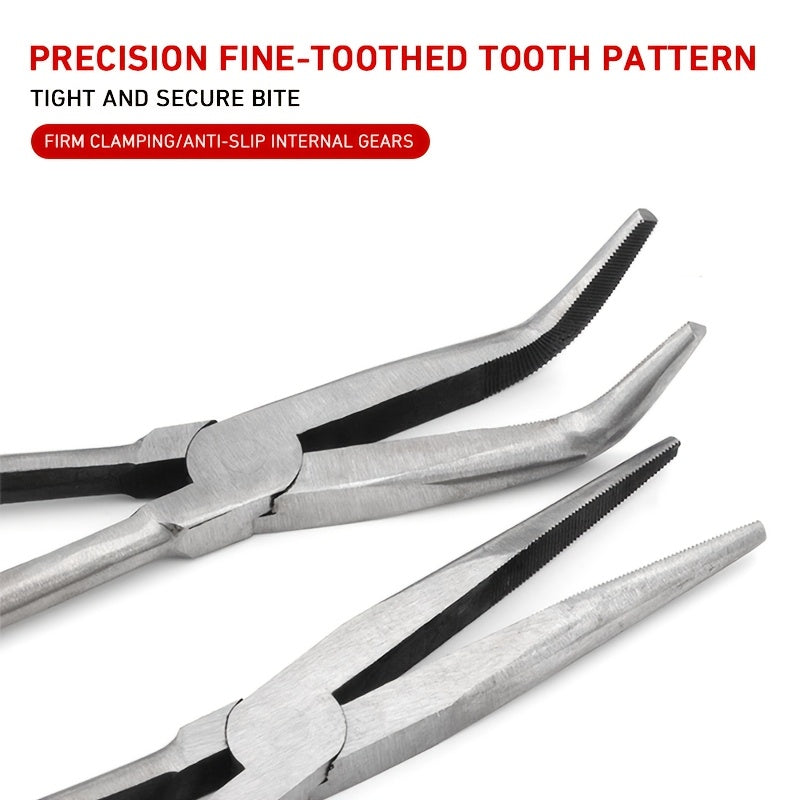 Long Handle Melting Pot Pliers Set with Various Nose Styles for Precise Control