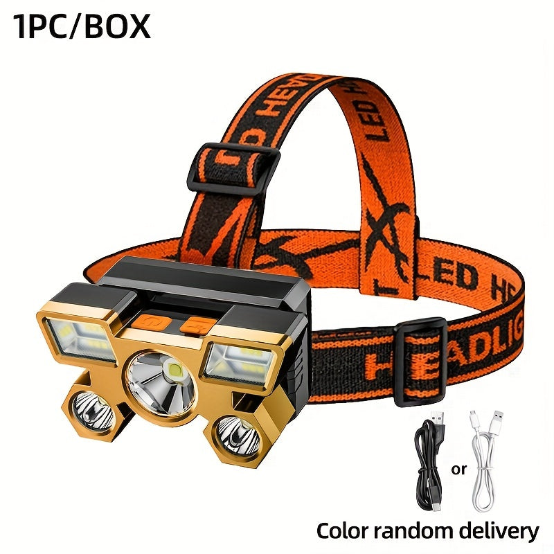 Rechargeable LED Headlamp with Multiple Light Modes Waterproof Non-Waterproof Long Runtime