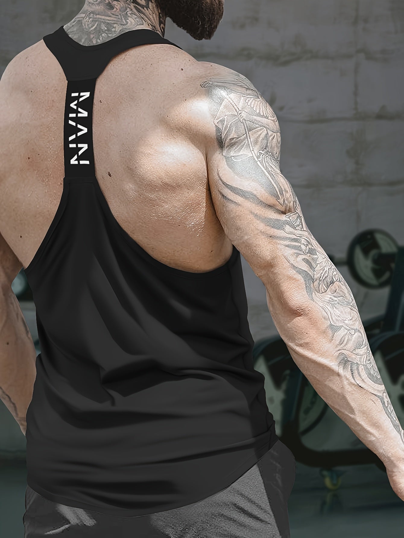 Men's Athletic Set Sleeveless Tank Top and Training Shorts Breathable Stretchy Sportswear