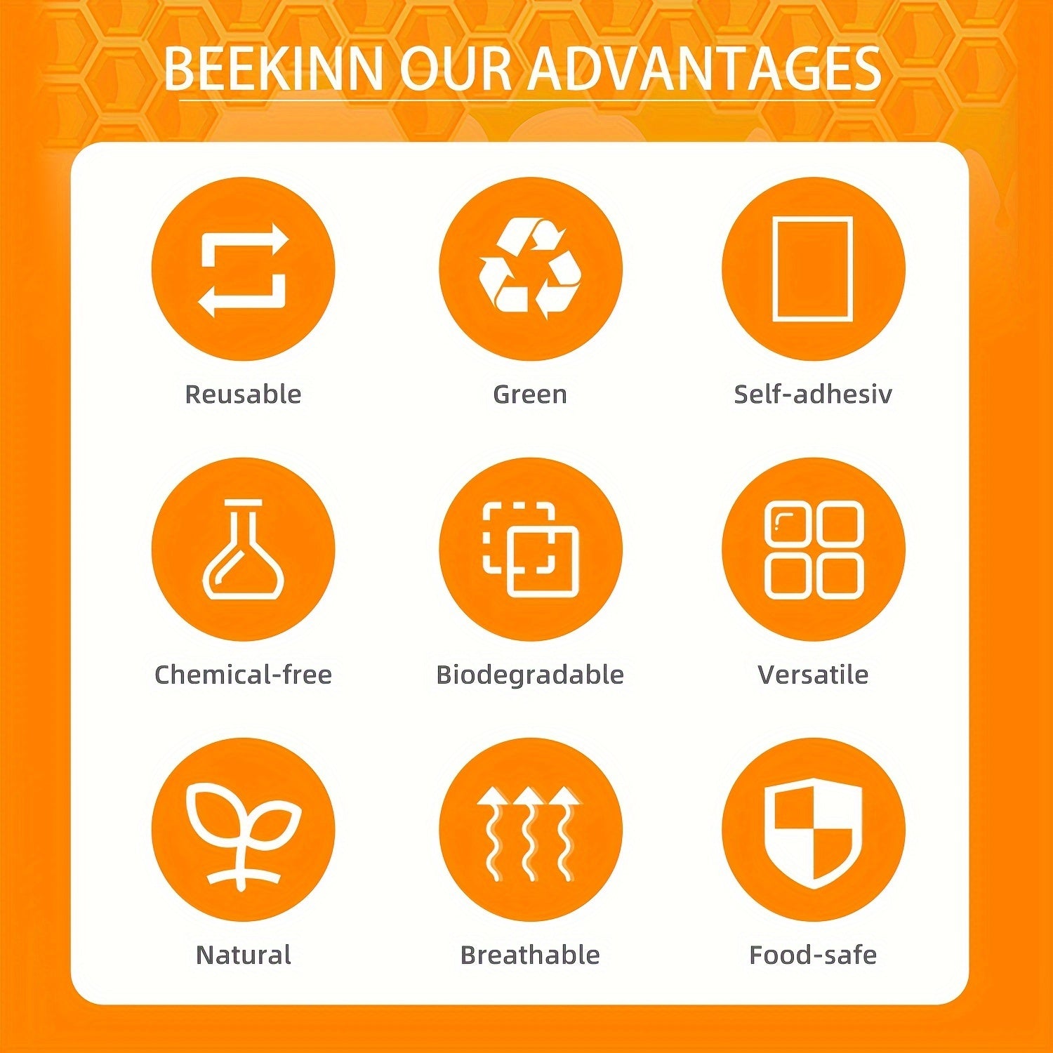 Eco-Friendly Beeswax Wraps for Food, Sustainable Zero Waste Gift