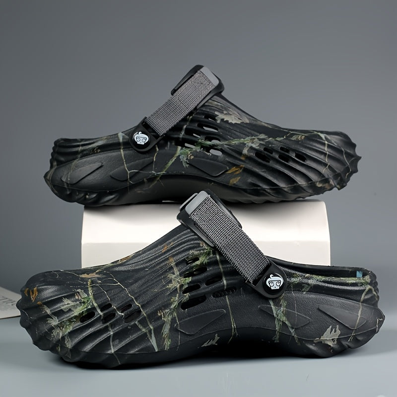 Women's Plus Size Camouflage Slip-On Clogs Lightweight Breathable EVA