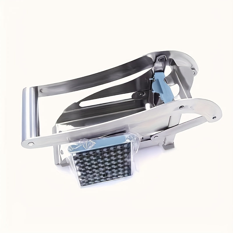 Stainless Steel French Fry Cutter Dual Blade Potato Slicer for Home and Restaurant