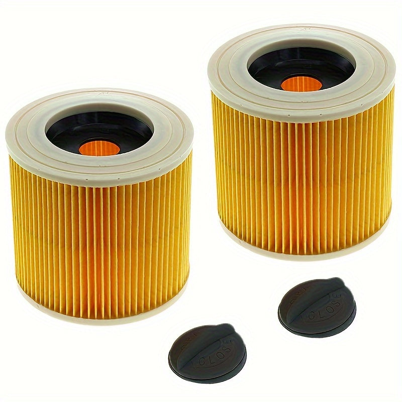 Vacuum Filter Set 2 Pieces for Wet Dry Vacuums Includes Cartridge and Retainer