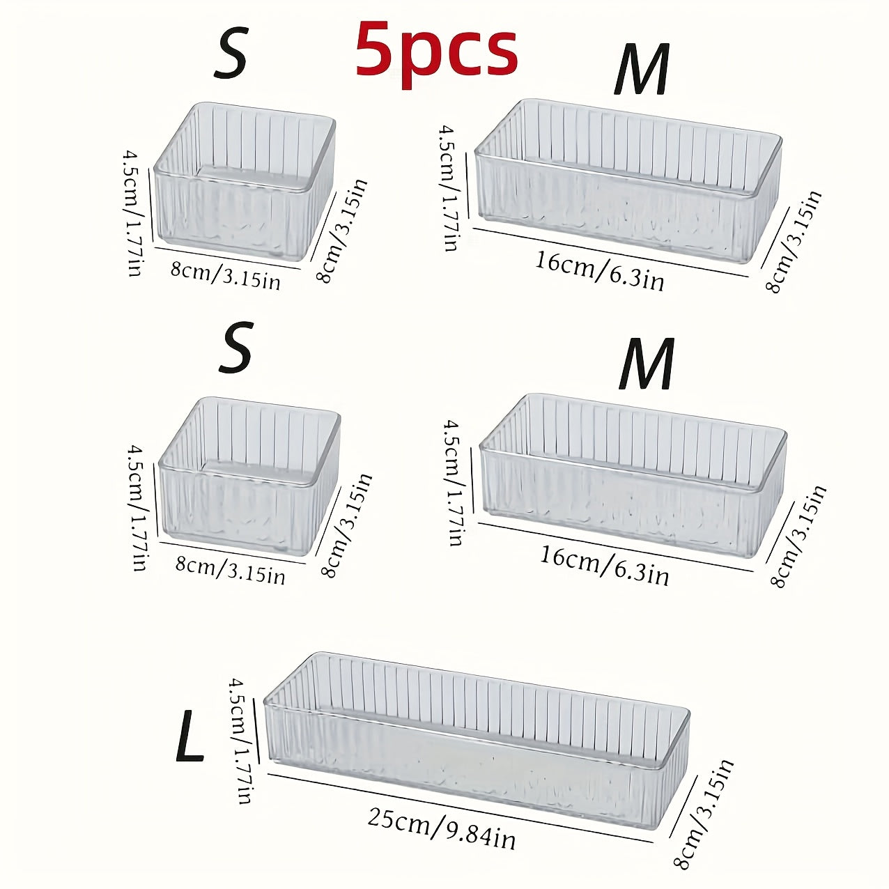 Acrylic Cosmetic Storage Box with Transparent Drawers for Makeup and Skincare Organizer