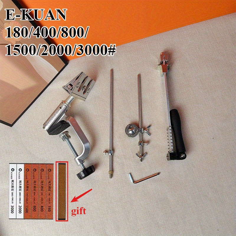 360° adjustable flip angle design stainless steel sharpener multi-piece set
