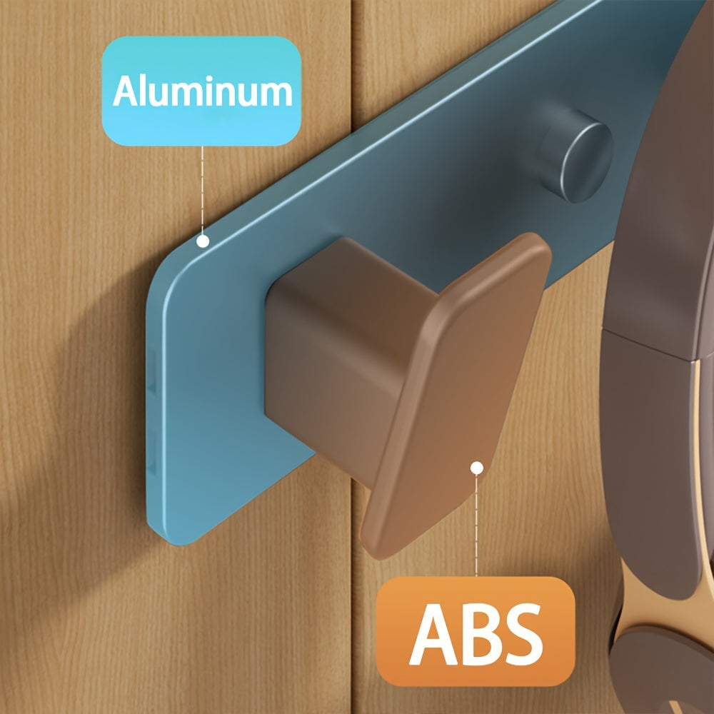 Aluminum Wall Mount Organizer for Coats Hats Keys Towels and Bath Supplies