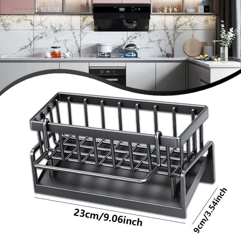 Organizador de plástico para fregadero de cocina para detergente, esponjas y cepillos